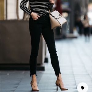 AGOLDE Sophie skinny jeans with ripped hem